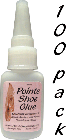 100 Pack - 1.0oz Bottles of Pointe Shoe Glue - Click Image to Close