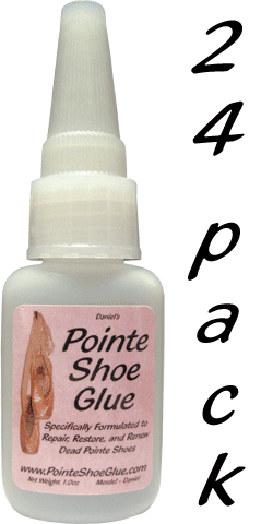 24 Pack - 1.0oz Bottles of Pointe Shoe Glue - Click Image to Close