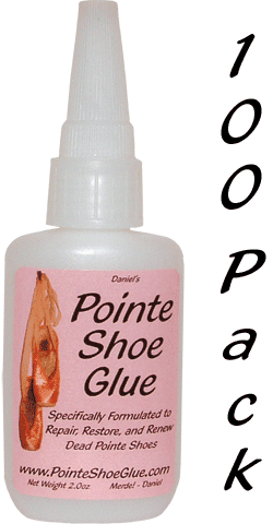 100 Pack - 2.0oz Bottles of Pointe Shoe Glue - Click Image to Close