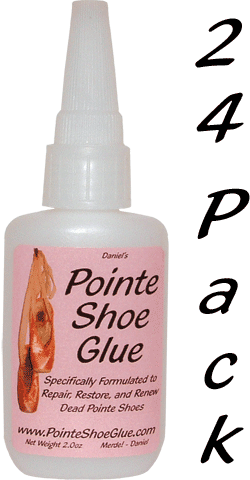24 Pack - 2.0oz Bottles of Pointe Shoe Glue - Click Image to Close